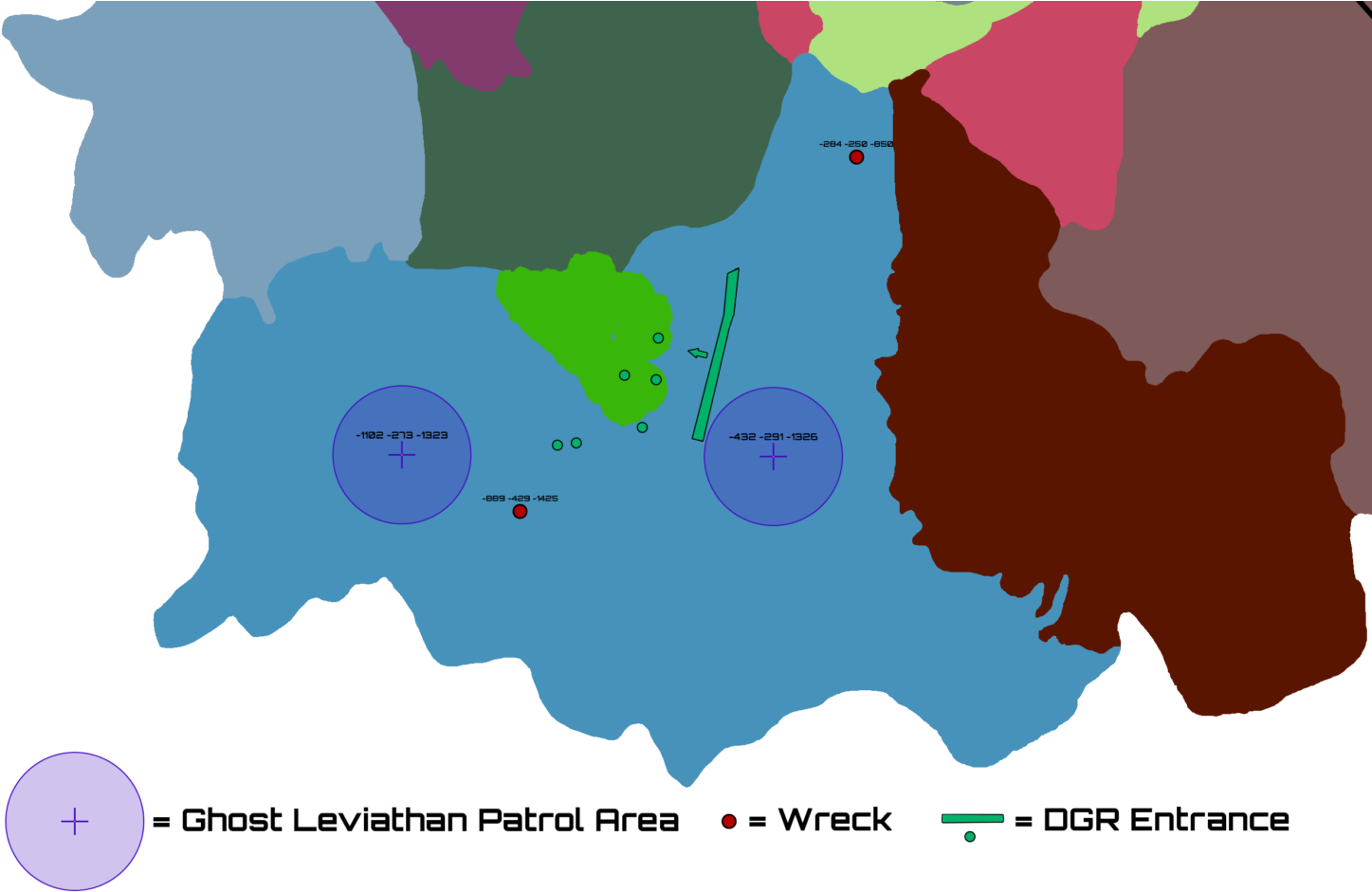 Uvkhw33 In Lost River Map Subnautica - Subnautica Ghost Leviathan Locations (1500x953), Png Download