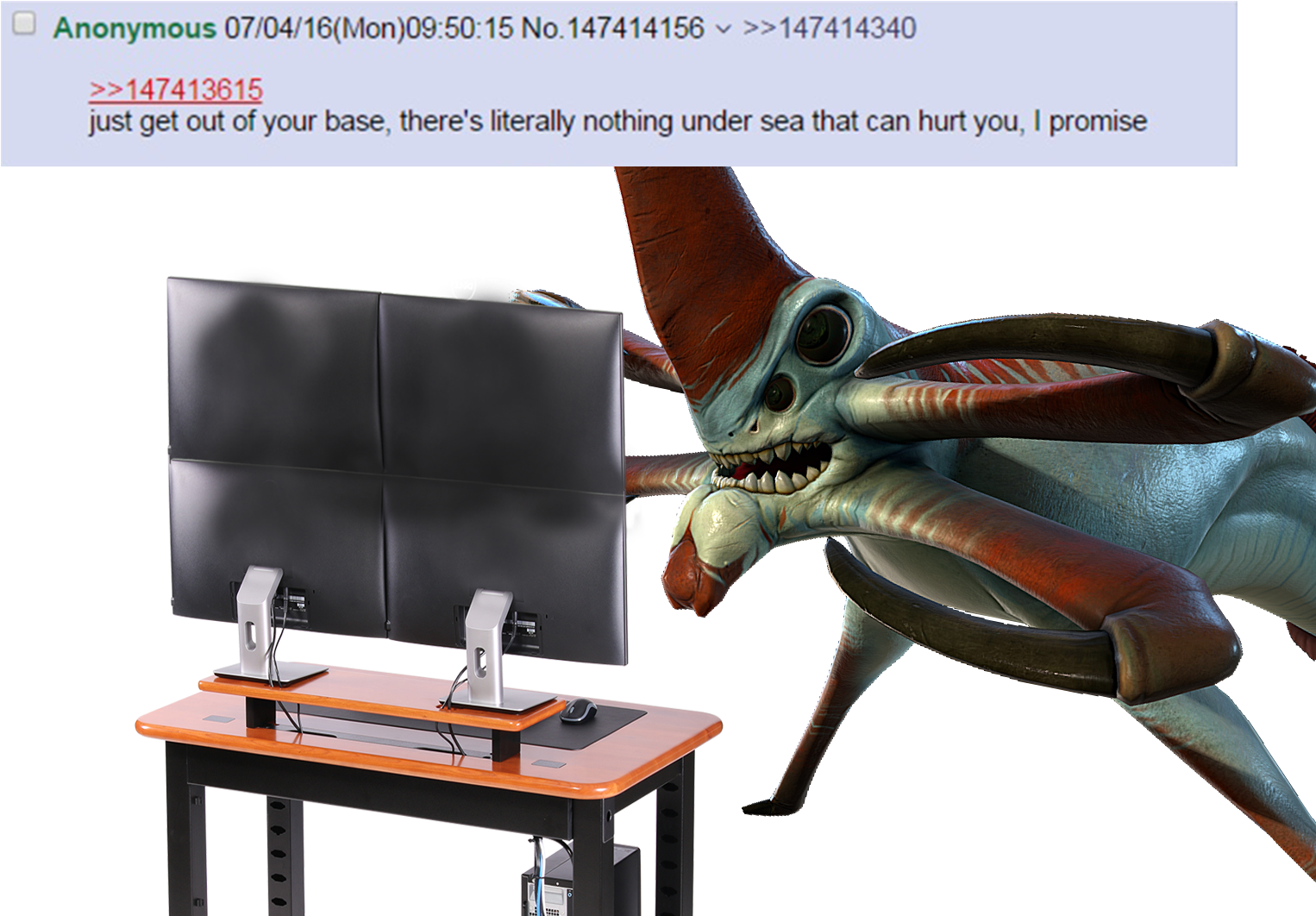 Subnautica Is Now In - Imgur Llc (1550x1080), Png Download