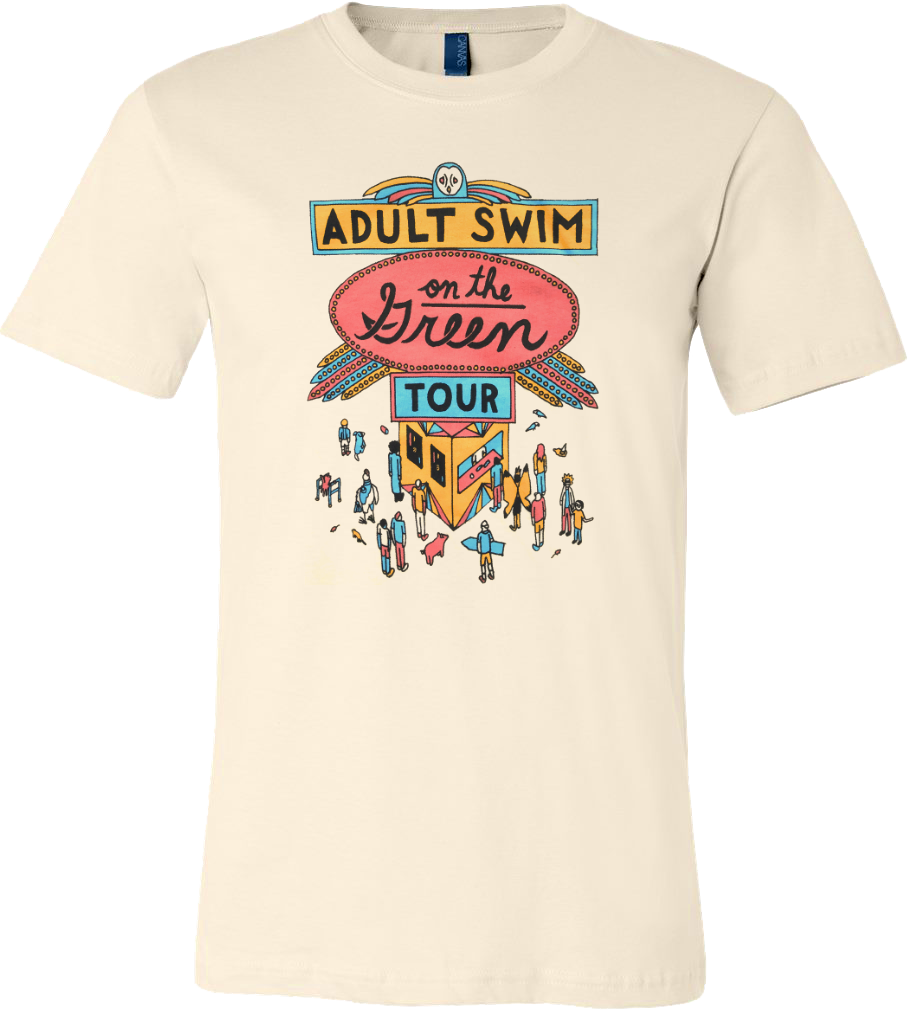 Adult Swim On The Green Tour T-shirt - Booker T And The Mgs Shirt (908x1010), Png Download