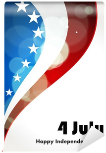 American Flag, Vector Background For Independence Day - Graphic Design (400x400), Png Download
