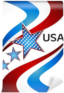 American Flag, Vector Background For Independence Day - Independence Day (400x400), Png Download