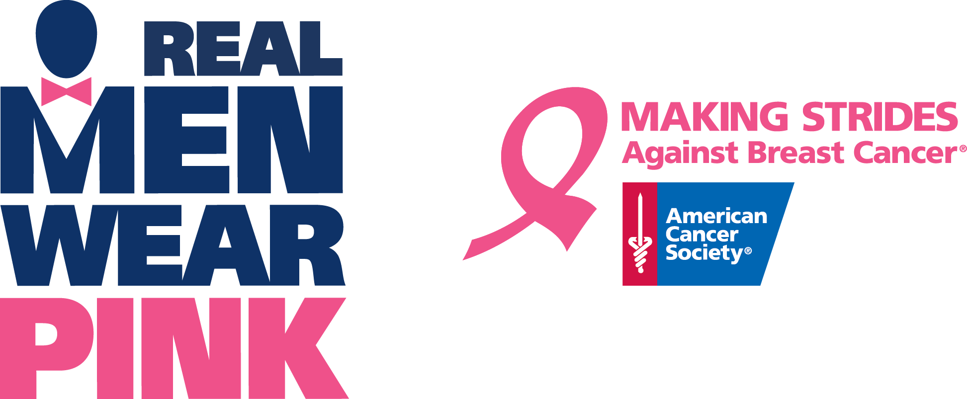 Stephanie Lanni Liked This - American Cancer Real Men Wear Pink (1945x803), Png Download