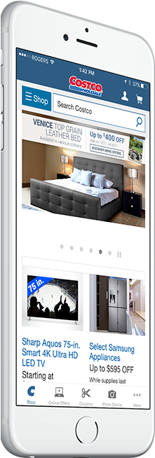 Costco Us Mobile App (262x653), Png Download