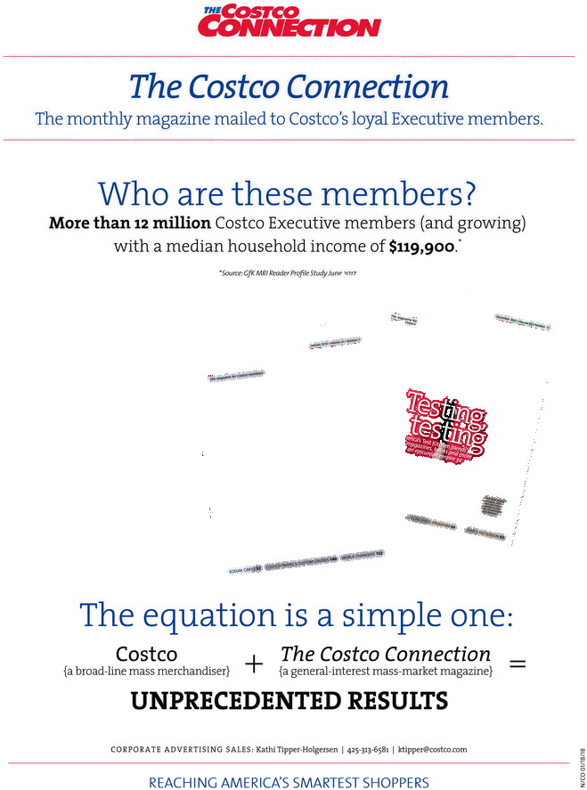 Costco Connection Editorial Calendar (727x941), Png Download