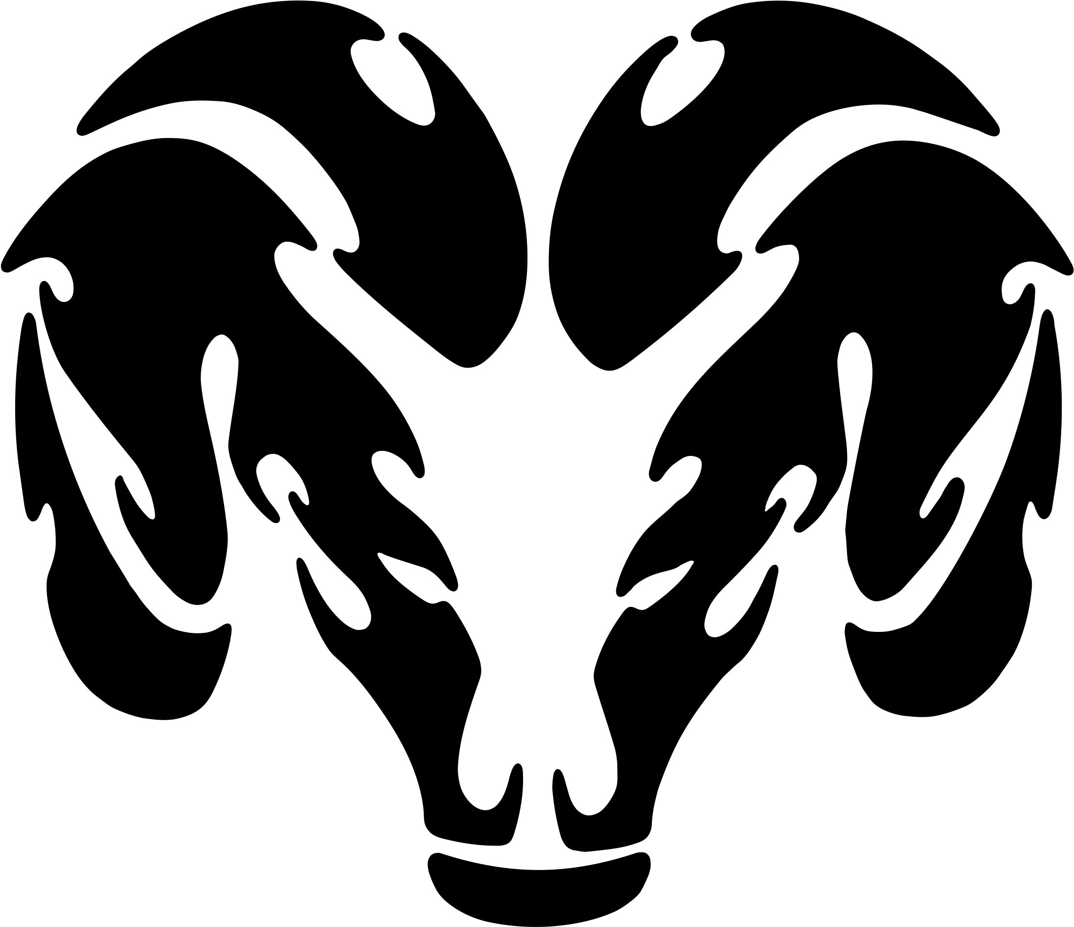 Dodge Logo Png Transparent - Dodge Ram Thin Blue Line (2400x2400), Png Download