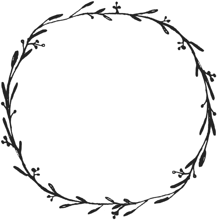 Image Transparent Dropbox Free Graphics Diy Ideas Pinterest - Black And White Floral Wreath (777x768), Png Download