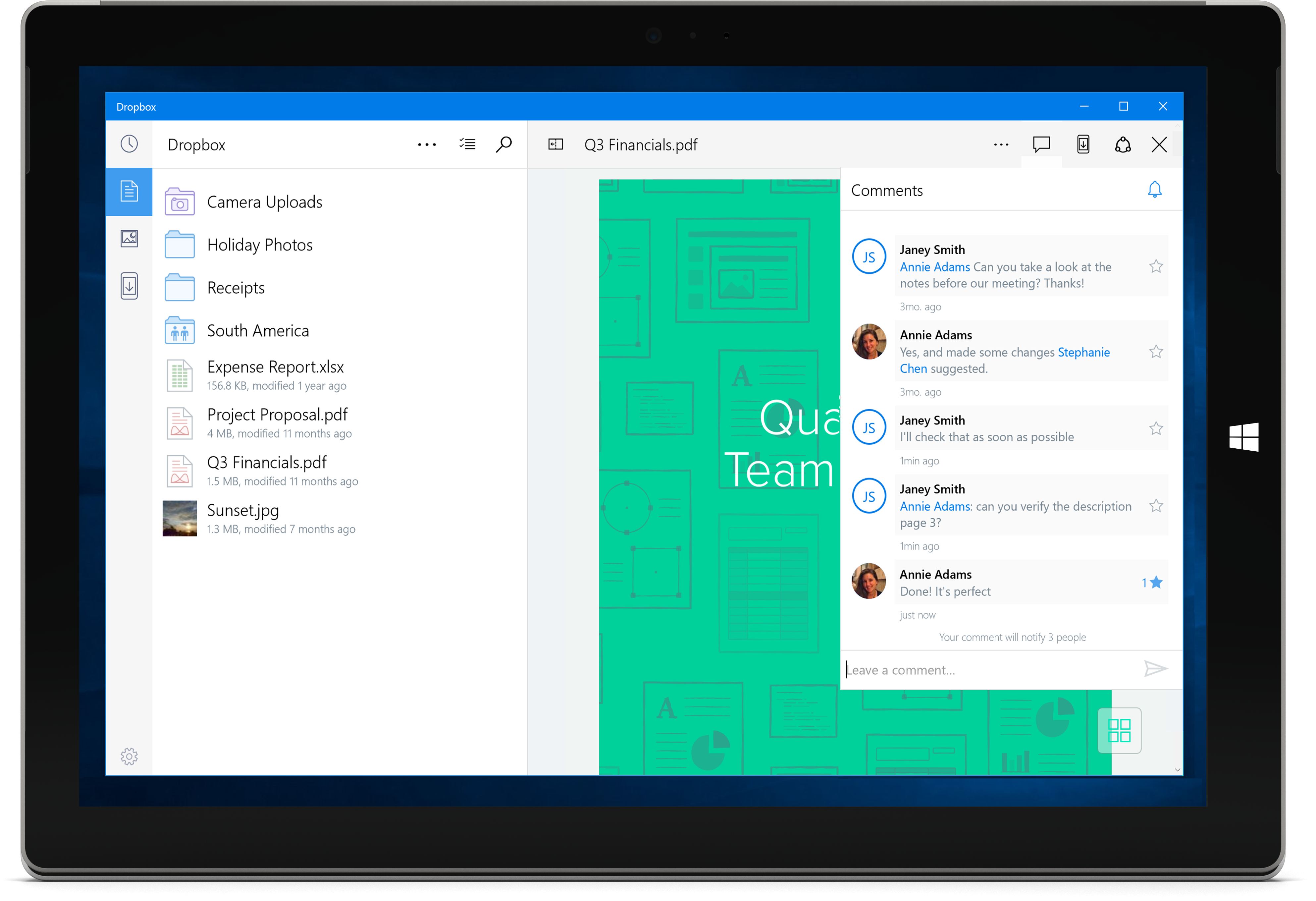 The Dropbox App For Windows 10 Mobile (6000x3375), Png Download