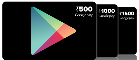 Google Play Cards - Indian Google Play Card (550x240), Png Download