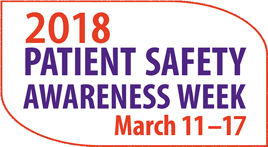 2018 Patient Safety Awareness Week - National Patient Safety Awareness Week 2017 (548x336), Png Download