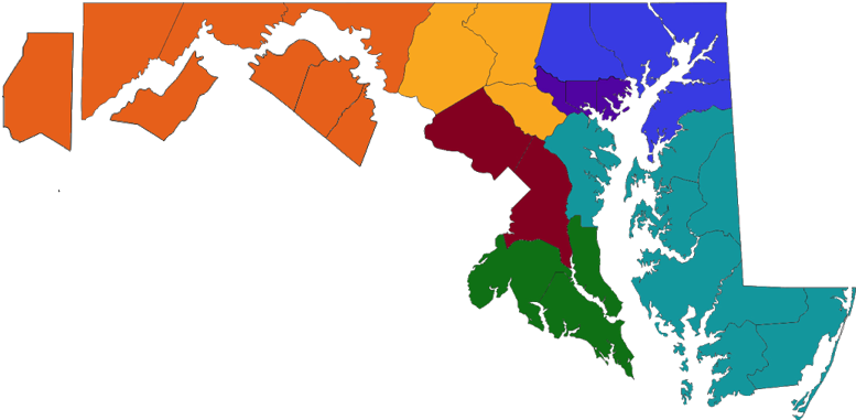 Maryland Fca Staff - State Of Maryland Vector (800x393), Png Download