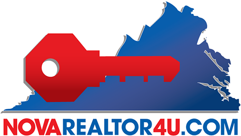 Nova Realtor Logo Black And White Color Version - Virginia (600x297), Png Download