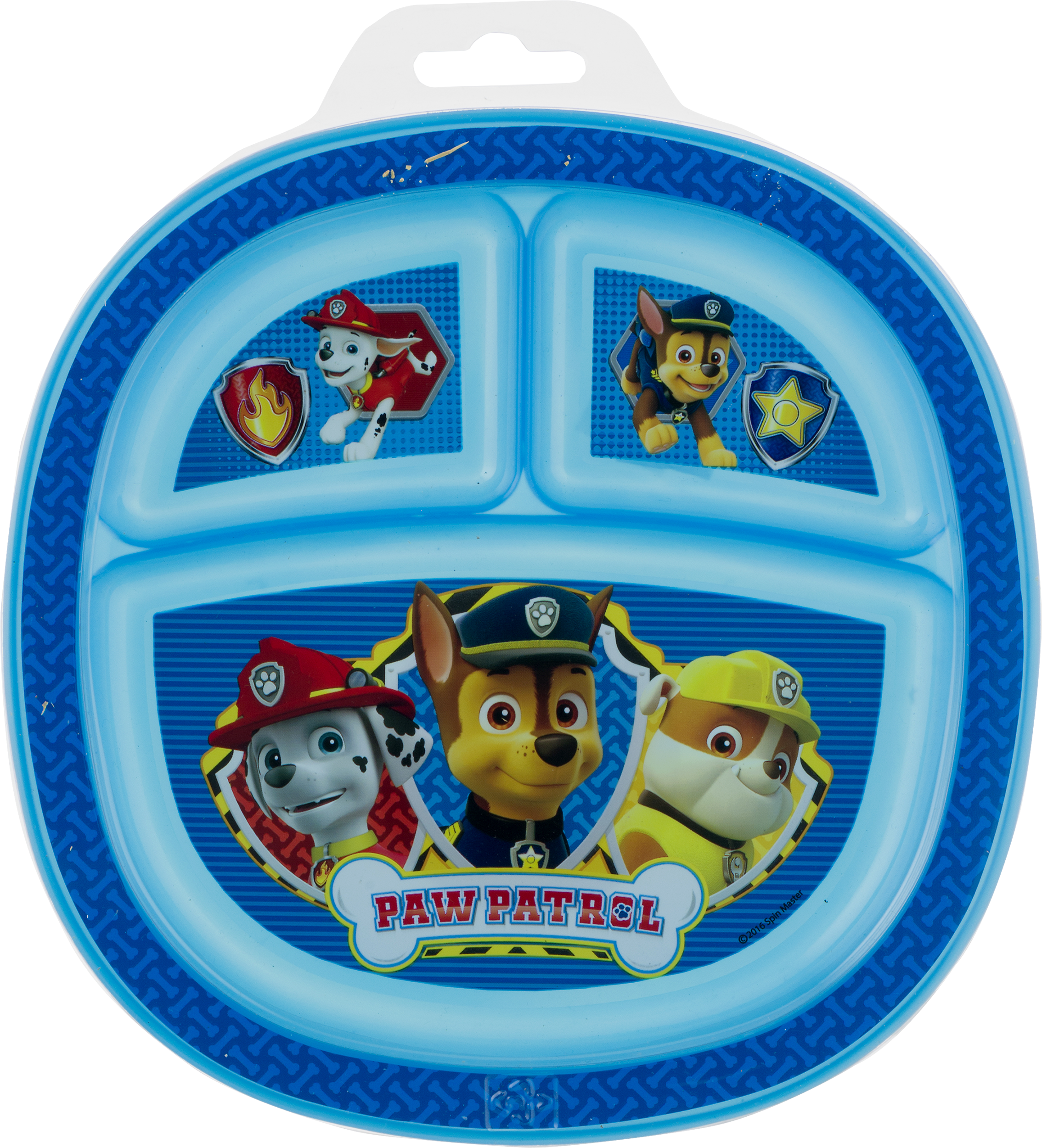 Paw Patrol Plate - Boy-blue (2269x2500), Png Download