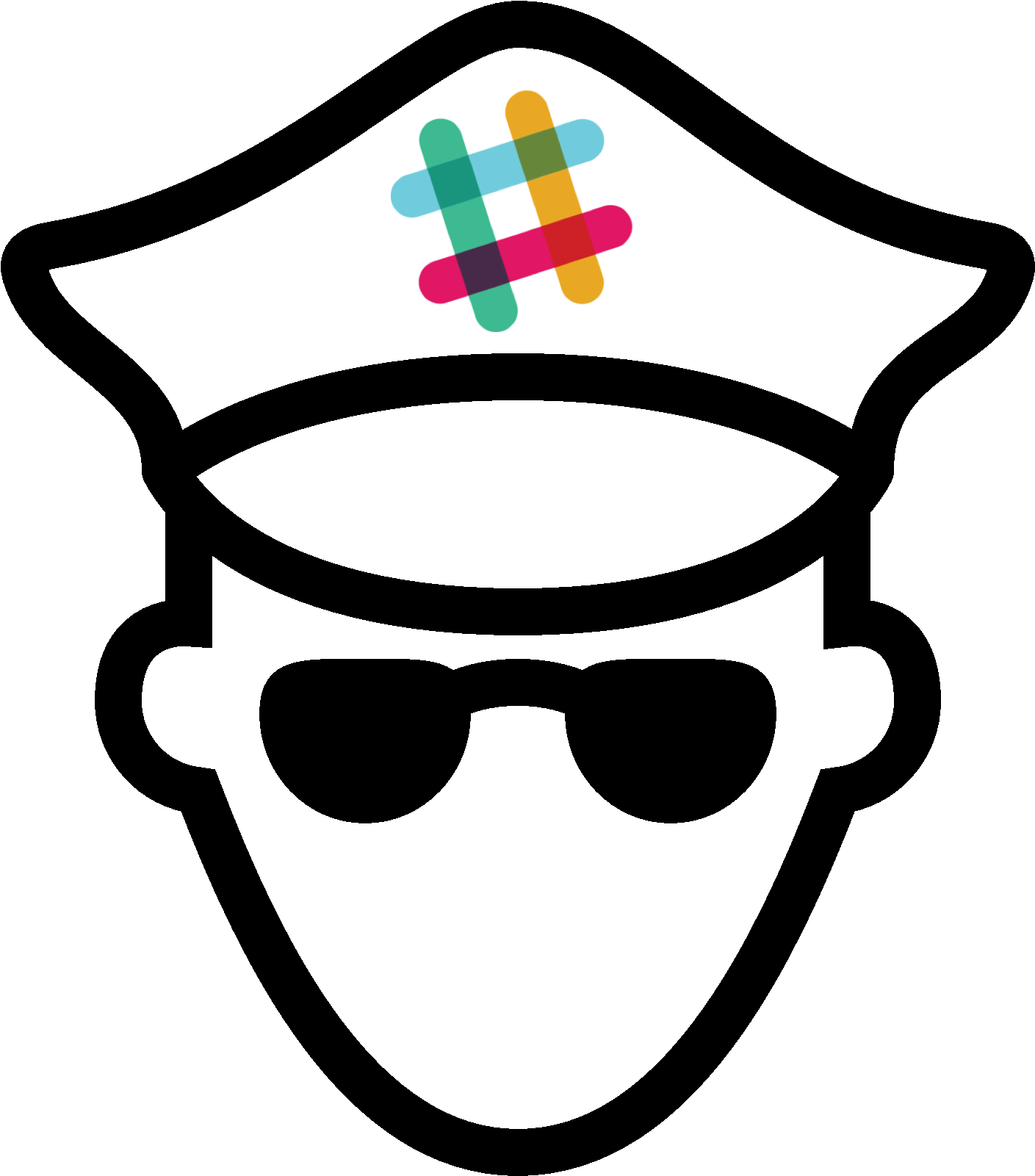 Slack Police (1600x1600), Png Download