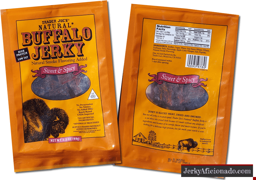 Trader Joe's Buffalo Jerky Sweet & Spicy - Trader Joe's Beef Jerky Spicy (900x600), Png Download