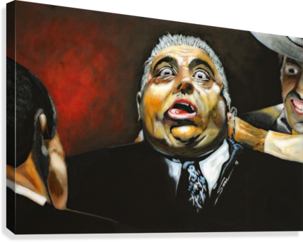 The Godfather Luca Brasi Sleeps With The Fishes Canvas - The Godfather (429x343), Png Download