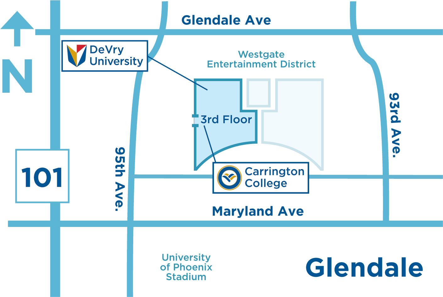 Carrington College Glendale Center, Az Campus - Arizona (1474x997), Png Download