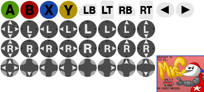 Xbox 360 Buttons - Photoshop Contact Icon Free (672x305), Png Download
