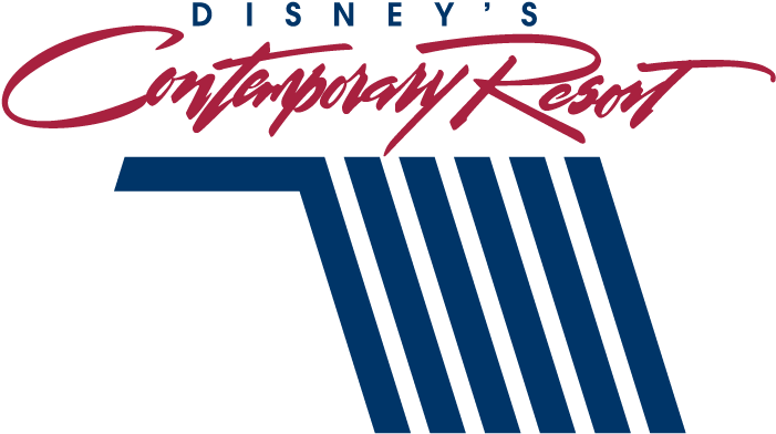 With A Name That Befits Its Architecture, Disney's - Disney's Contemporary Resort Logo (720x393), Png Download