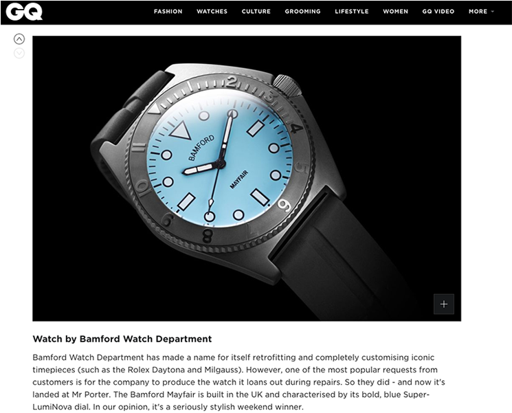 Gq Magazine 17 Best New Menswear Items In The World - Bamford Watch Department (1162x600), Png Download