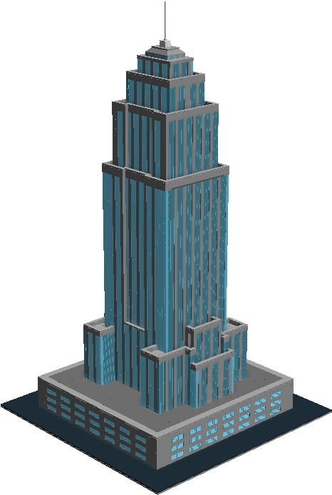 Ucs Empire State Building - Skyscraper (768x693), Png Download