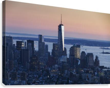 One World Trade Center, As Seen From The Empire State - Great Big Canvas Peter Langer Poster Print Entitled (429x344), Png Download
