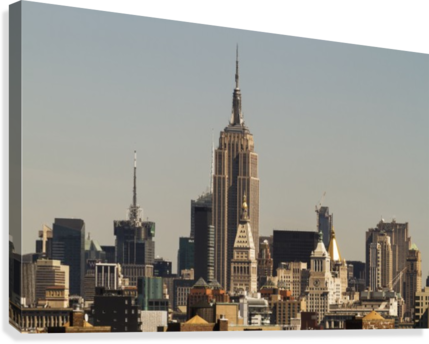 Empire State Building, As Seen From The Brooklyn Bridge, - Posterazzi Empire State Building As Seen (429x344), Png Download