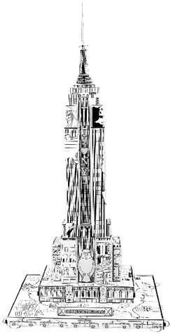 America's Favorite Architecture, Empire State Building - Nagoya Tv Tower (498x498), Png Download