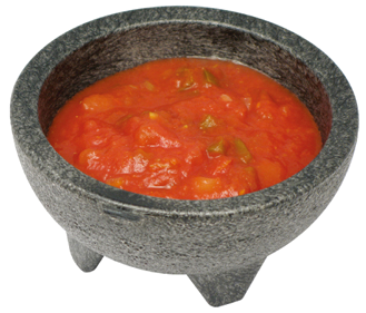 Pmsb-10 - 10 Oz Molcajete Salsa Bowl (376x338), Png Download