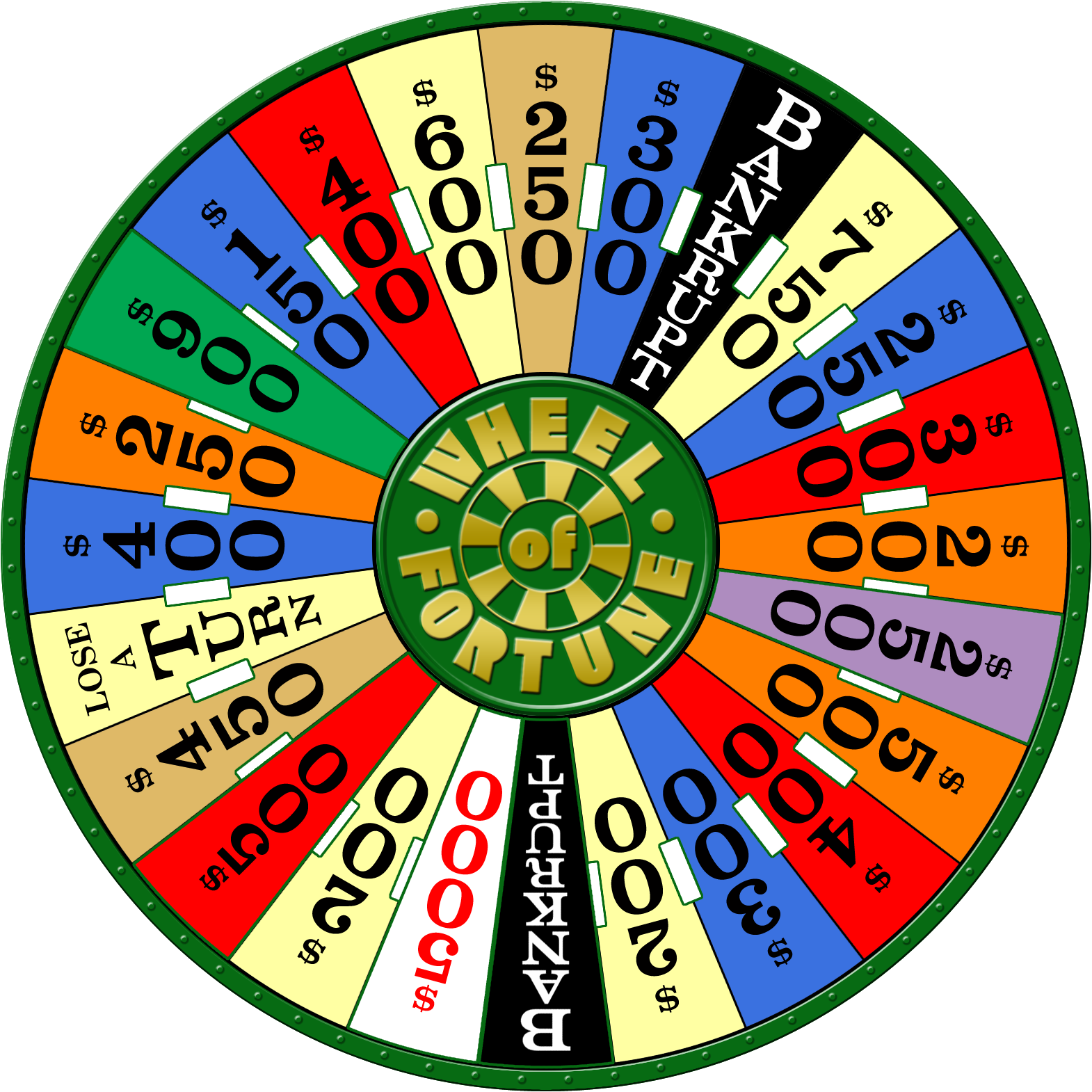 The Wheel Of Fortune - Cool Wheel Of Fortune (1570x1570), Png Download