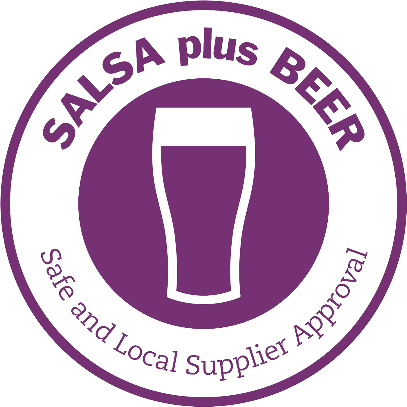 Salsa Plus Beer - Safe And Local Supplier Approval (1417x1417), Png Download