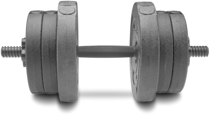 Vinyl Dumbbell Set - 13kg Dumbbell (768x420), Png Download