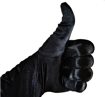 Consent, Yes, Isolated, Great, Checklist, Positive - Black Glove Thumbs Up (518x340), Png Download