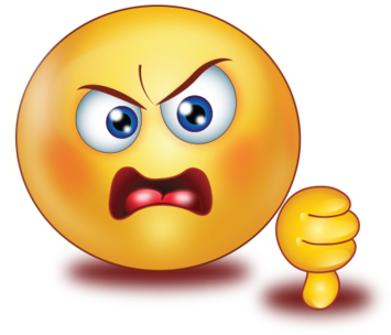 Facebook Thumbs Down Png For Kids - Dislike Smiley (384x384), Png Download