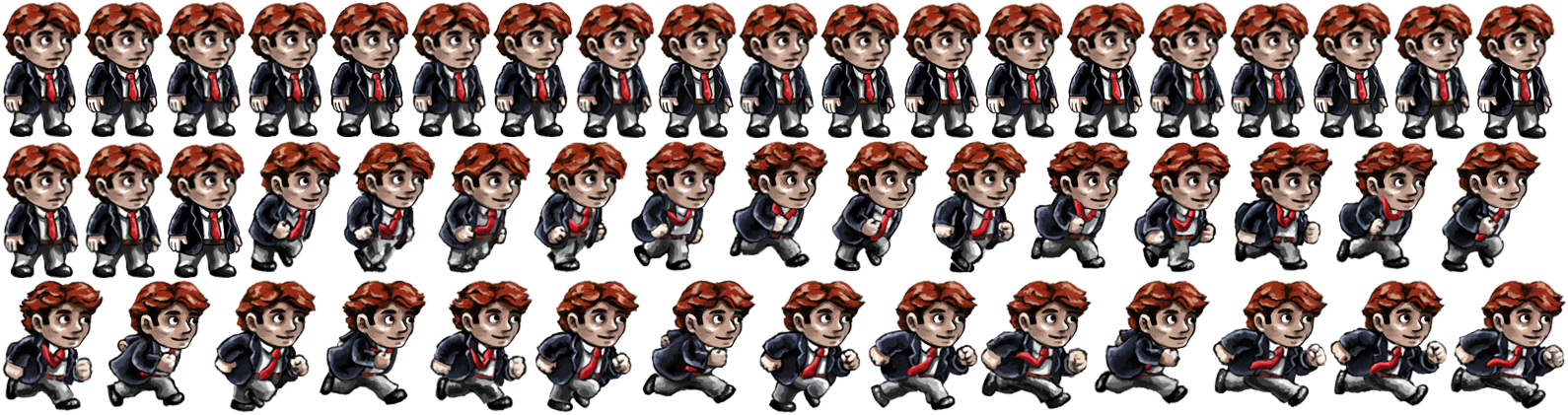 While The Xml Should Begin With Something Similar To - Tim Braid Sprite Sheet (1590x421), Png Download