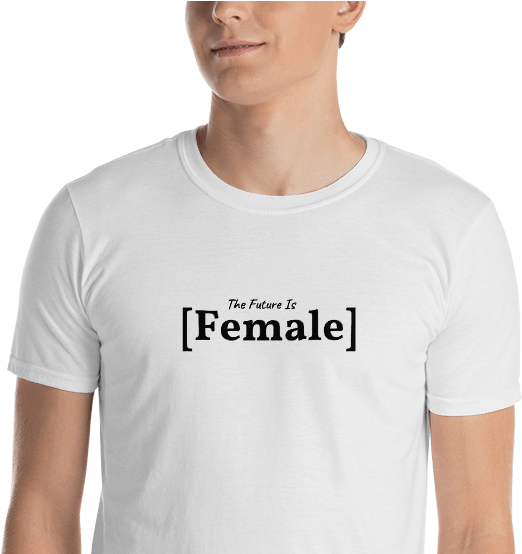Feminist Future Tee [white] - T-shirt (585x553), Png Download