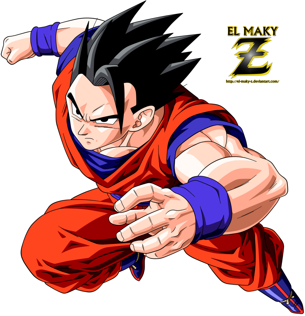 Mystic Gohan By El Maky Z - Dragon Ball Z Mystic Gohan (1024x1060), Png Download