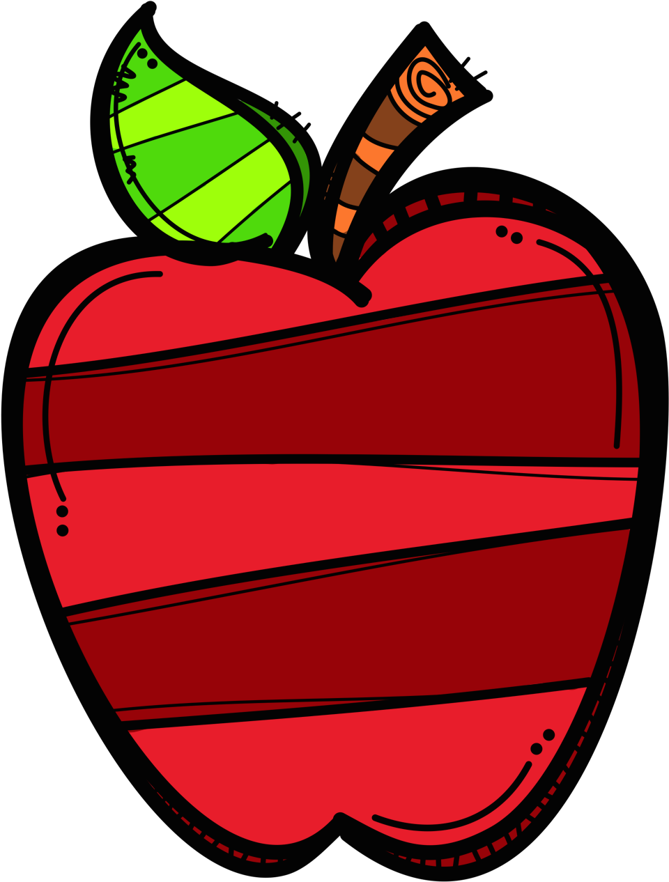 Pin By Kathleen Cummings On Art Ideas - Apple Clip Art (1053x1466), Png Download