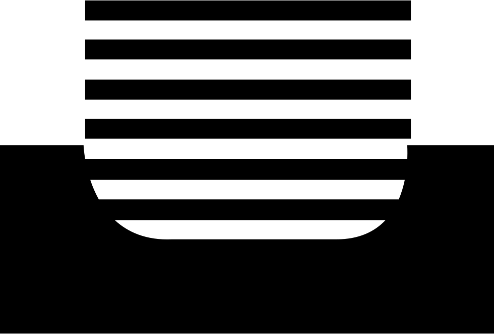 Inbox Full Interface Symbol Of A Tray Covered With - Icon (980x664), Png Download