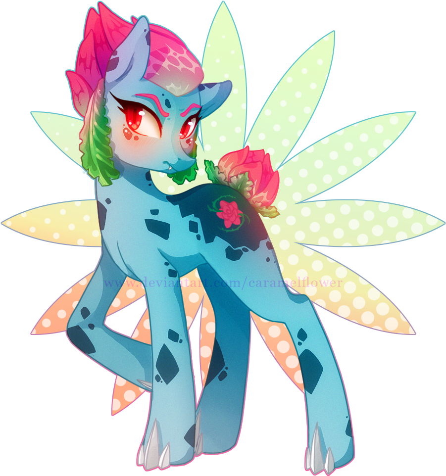 Caramelflower, Earth Pony, Female, Ivysaur, Looking (963x1045), Png Download