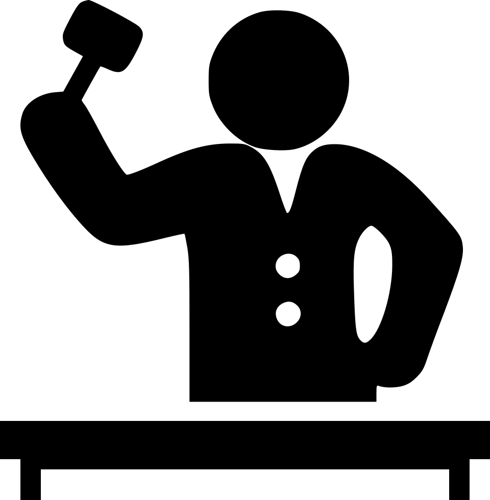 Judge Giving Order Comments - Judge Svg (960x980), Png Download
