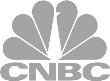 Cnbc Logo Gray - Cnbc Logo White Transparent (400x300), Png Download