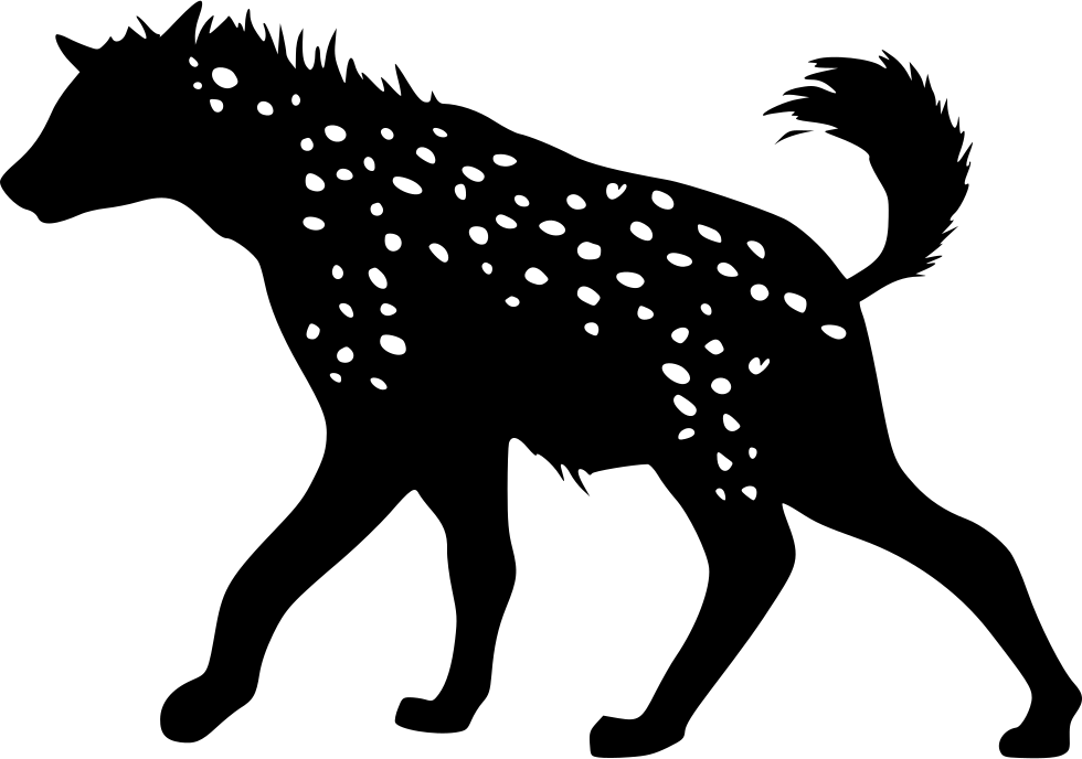 Png File Svg - Hyena Svg (980x688), Png Download