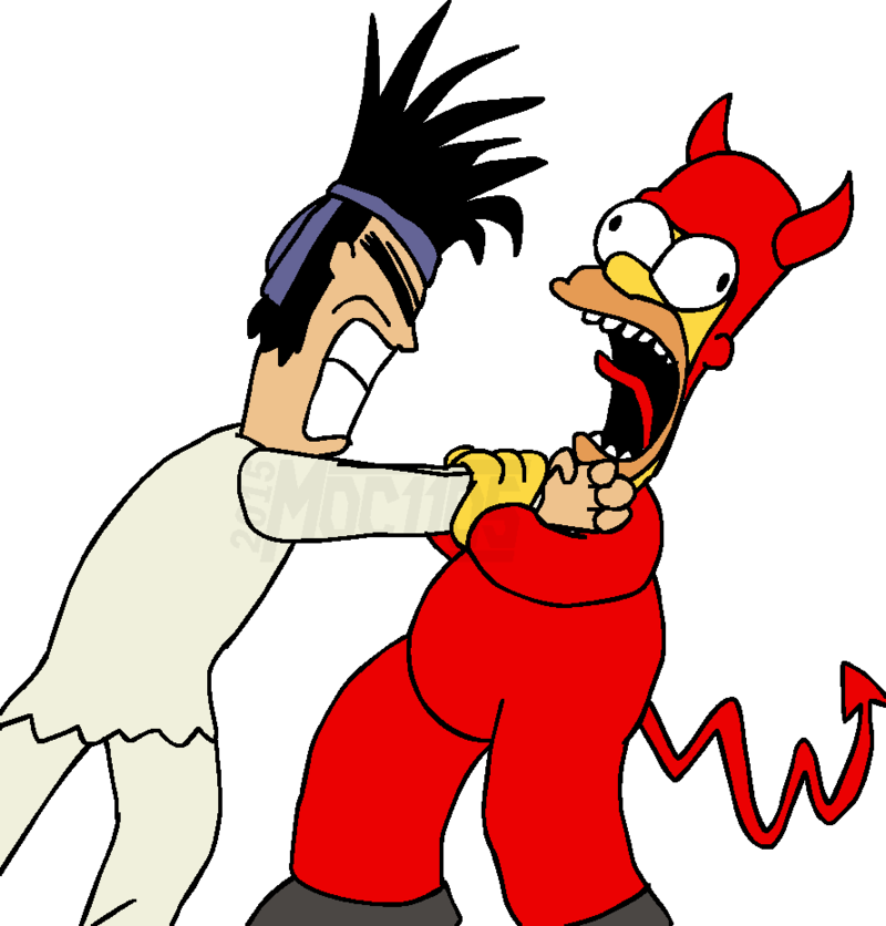 Homer Drawing Mugen Image Library Library - Kung Fu Man Fan Art (800x836), Png Download