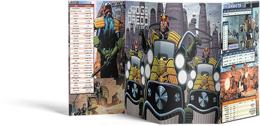 Judge Dredd & The Worlds Of 2000 Ad Gm Screen Judge - 2000 Ad (680x315), Png Download