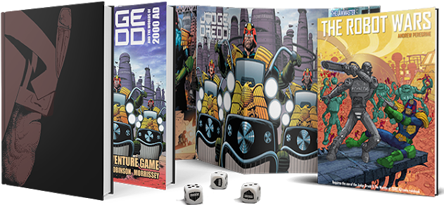 Judge Dredd Kickstarter Bundle - Judge Dredd: Origins By John Wagner (640x344), Png Download