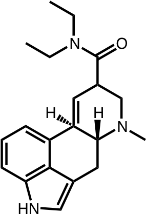 Molecular Structure Of Lysergic Acid Diethylamide - Lysergic Acid (295x424), Png Download
