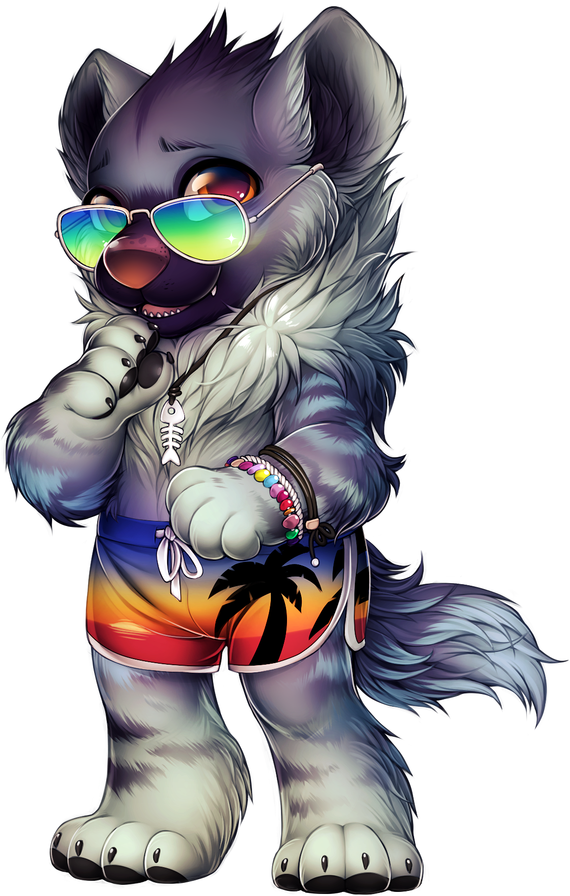 Hyena Beach - Furvilla Paintie For Hyena (1200x1789), Png Download
