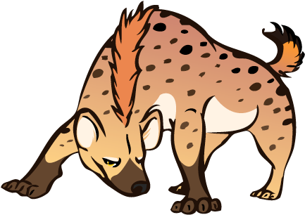 Clipart Hyena - Best Gift - His For Hyena Womens Cap Sleeve Hoodie/t-shirt/mug (820x608), Png Download