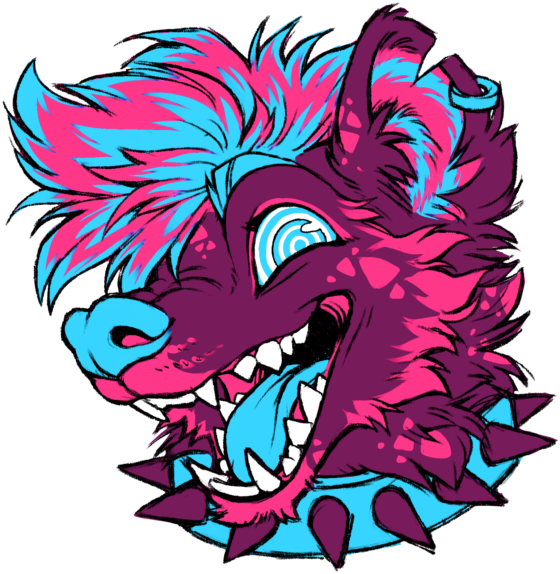 Maroon Hyena - Maroon (1900x1900), Png Download