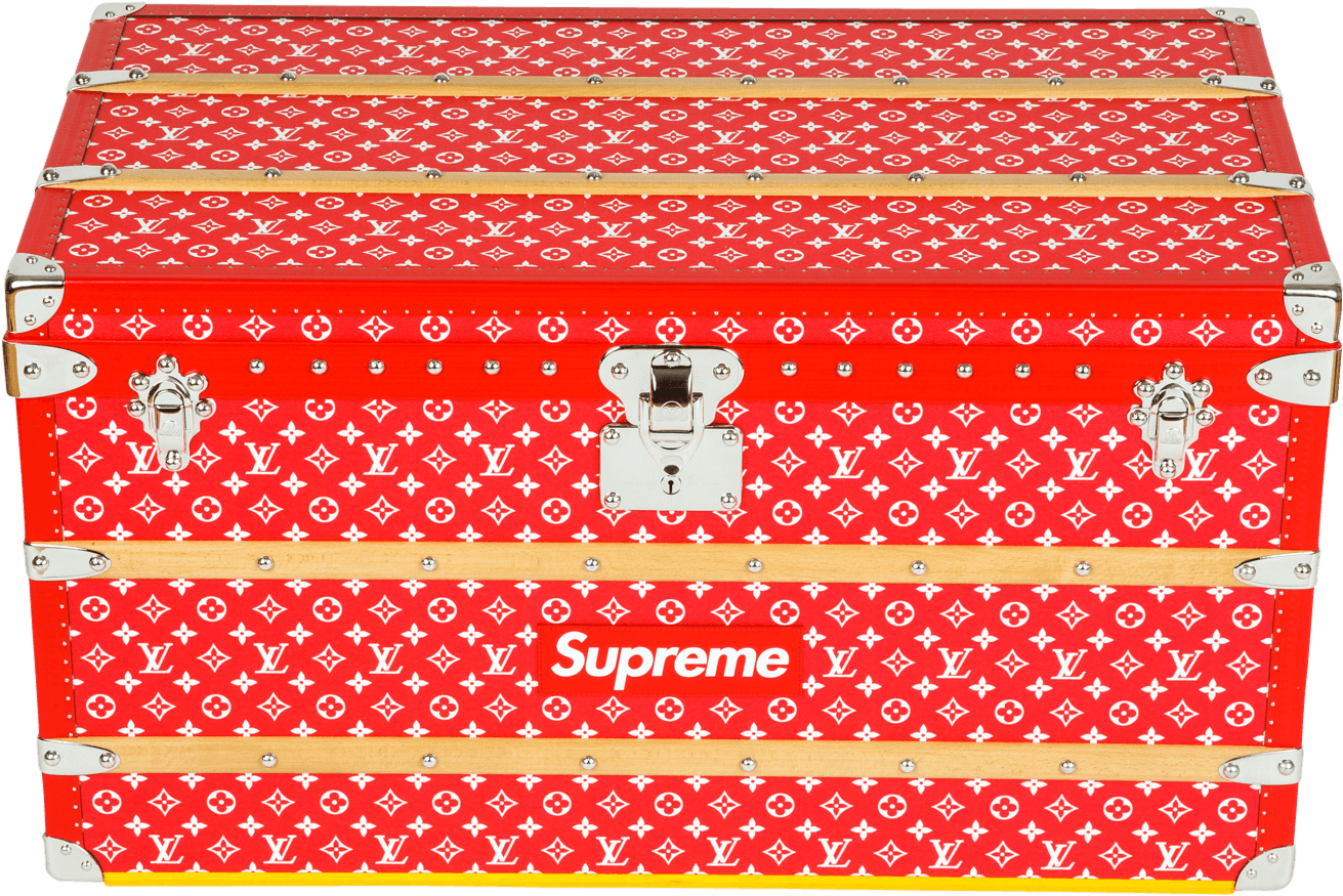 Louis Vuitton Black And Red Backpack For Sale - Supreme X Louis Vuitton Trunk (2000x1200), Png Download